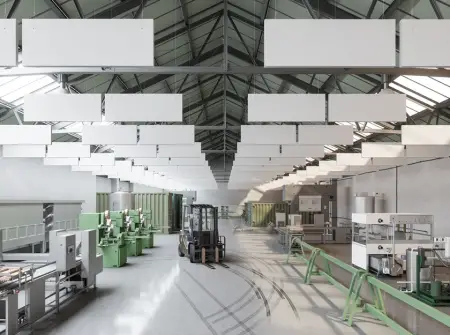 Üzemcsarnok zajcsillapítás