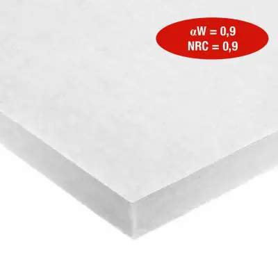 M.FIBER FLAT  Fehér hangelnyelő  akusztikai  panel 