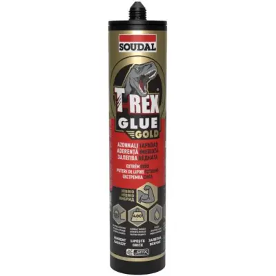 Soudal T-REX GOLD Extrém tapadóerő kartusos ragasztó 400 kg/m2_290 ml